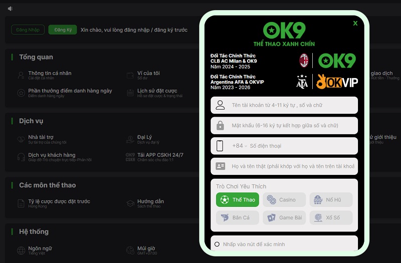 Hướng Dẫn Đăng Ký OK9 Chi Tiết Từng Bước (Cho Người Mới)